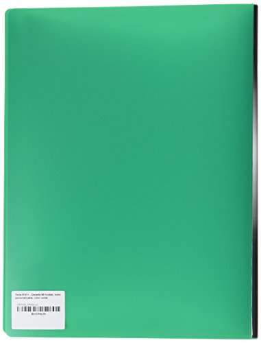Ddohe 91411 - Folder with 60 Pockets, Customisable Spine, Green, 60 fundas - Image 2