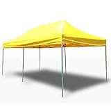 Fungoal 大型 簡易 ワンタッチ テント [6x3m] [ イエロー 黄] 【運動会 スポーツ大会 イベント 業務用】