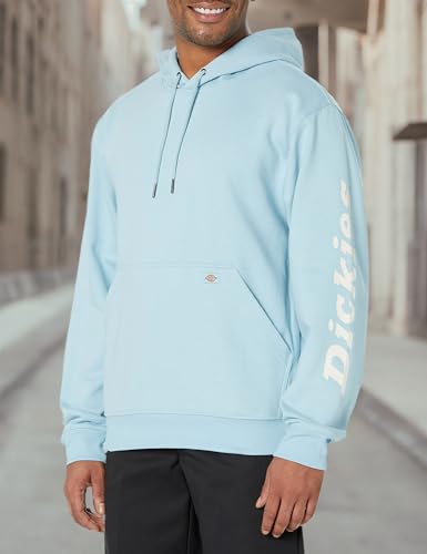 Dickies Water Repellent Logo Sleeve Hoodie, CLEAR BLUE, 2T3