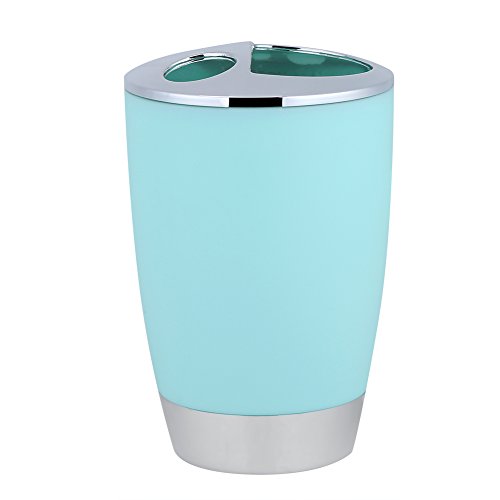 Yosoo 6 Piece Plastic Bathroom Accessory Set Luxury Bath Accessories Bath Set Lotion Bottles, Toothbrush Holder, Tooth Mug, Dish, Toilet Brush, Trash Can (Light Green) - Image 6