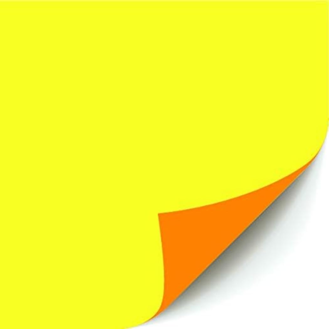 Clairefontaine 93810C Pack 10F Jaune/Orange Fluo effaçables 40x60cm 550g