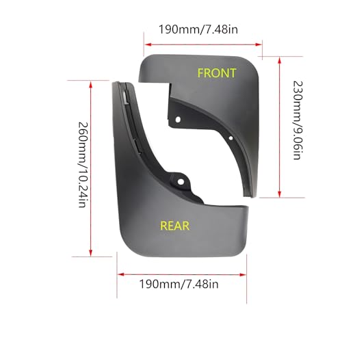Garde-Boue Robustes pour Renault Kwid ETech et Dacia Spring : Finition Haute Résistance - 5