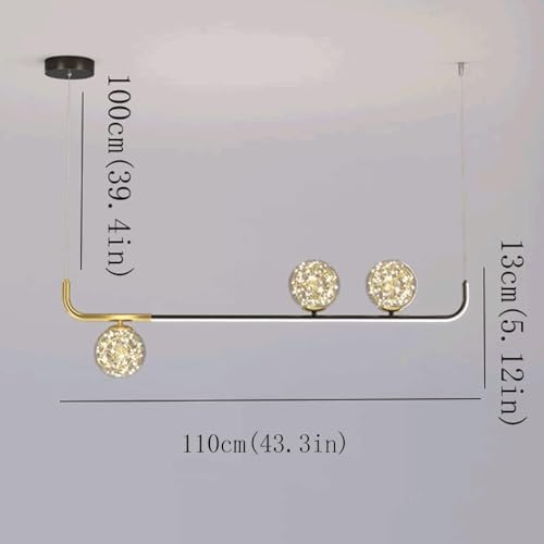 Lustre LED gypsophile à intensité variable pour éliminer l'éclairage agressif - 4