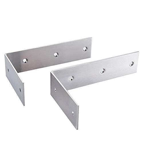 Preisvergleich Produktbild Right angle bracket Dreieckshalterung aus rostfreiem Stahl, Laminatträger, Wandhalterung mit Schrauben und Zwei Halterungen