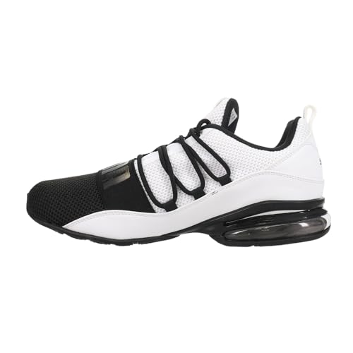 PUMA PUMA Cell Regulate Woven S Men's Running 11 D(M) US White-Black-Metallic Gold