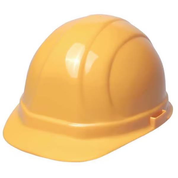 Hard Hat, Polyethylene, 6 Point Pinlock, Type 1, Class E, Yellow, Mfr: 19132-A