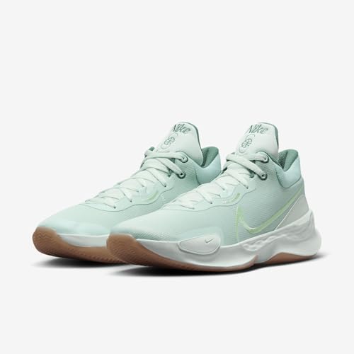 Nike Tênis de basquete Elevate 3 (DD9304-301, pouco verde/gelo jade/vermelho metálico), Quase verde/