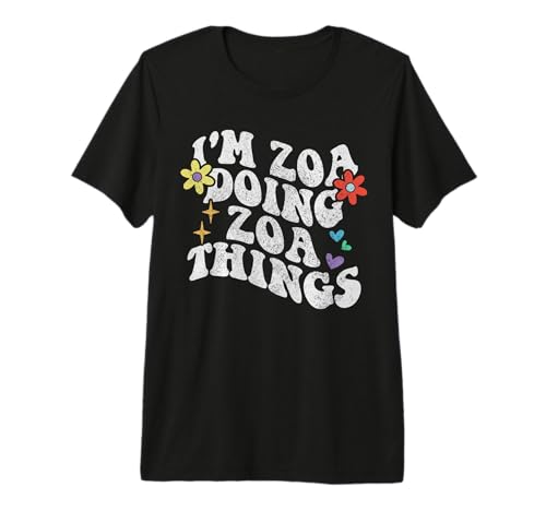 Retro Groovy Im Zoa Doing Zoa Things Funny Mother's Day Premium Tri-Blend T-Shirt