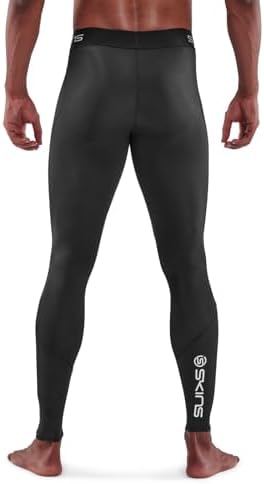 Skins Men's Series-1 Compression Long Tights, Black, L: Buy Online