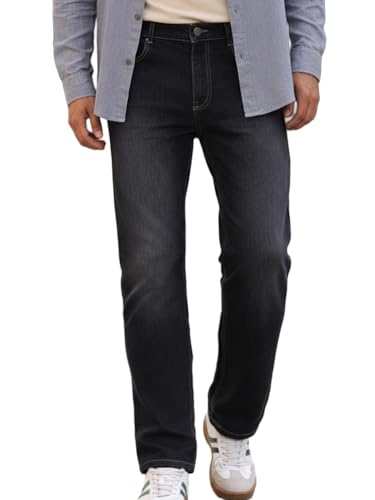Image of Urbano Fashion Men's Straight Fit Washed Jeans Stretchable