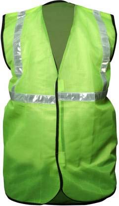 RPES 1 Inch Green Reflective Safety Jacket For Road Safety | Construction