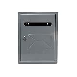Dimensioni compatte e funzionali: Con le sue misure di 26 x 20 x 7,5 cm, la cassetta postale si adatta perfettamente a qualsiasi tipo di esterno, sia per abitazioni che per uffici, ottimizzando lo spazio senza sacrificare la capacità.