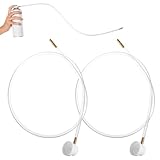 Heclia 2 Stück Sprühdüsen-Verlängerungsschlauch Aerosoldüse 360-Grad-Sprühdosendüsen Flexibler Kunststoffschlauch für Aerosoldosenzubehör Männlicher Schaft Spraydosen Flüssigkeit Auto Autodüsen Film