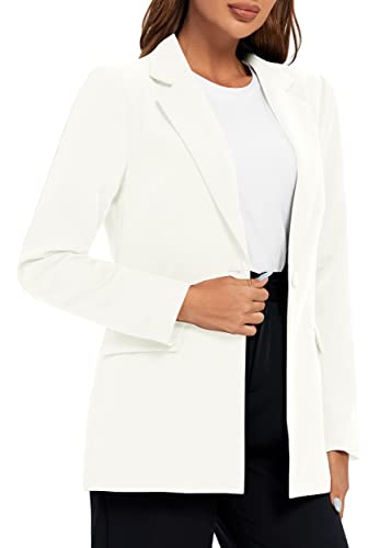 Urban CoCo Women's Casual Blazers Open Front Lapel Button Long Sleeve Office Work Suit Jacket3