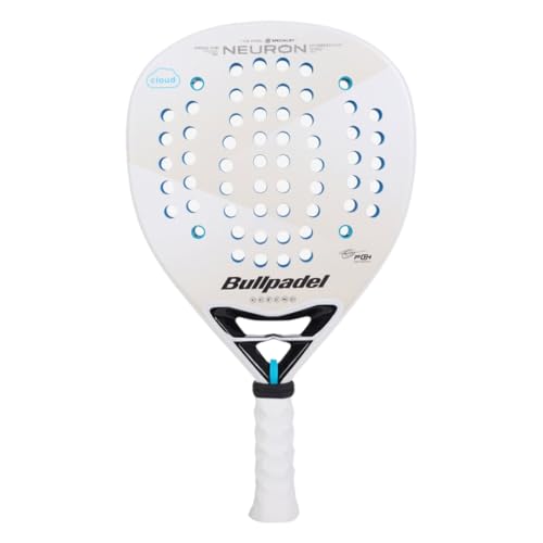 BULLPADEL Padel Racket Neuron Cloud 2025 | Hybrid Shape Pala Padel | Wave System & Aero Channel for Aerodynamics | Custom Weight & 3D Grain for Spin & Control | ElasticFiber & CloudEva Comfort