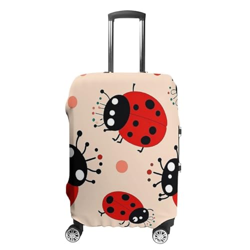 Carry on Luggage Cover Cute Ladybug Suitcase Covers for Luggages Tsa Approved Travel Luggage Sleeve Protector Elastic Suitcase Protector Anti-Scratch Washable Fits 19-30 Inch Case -S