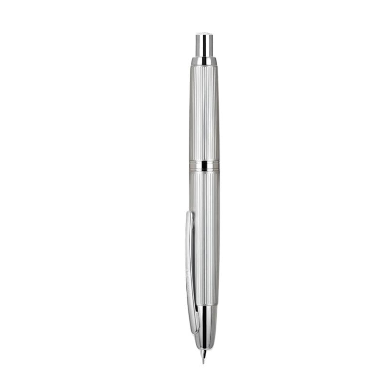 Stylos plume rétractables anti-bavure PURYN en métal avec pointe fine F 0,5 mm