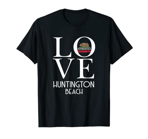 Love Huntington Beach California Men Women Souvenir Vacation T-Shirt