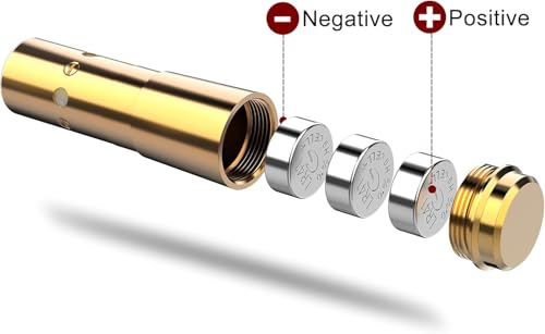 KinZon Laser-Bohrungsvisier, rote Nullstellung, Red Dot 9mm mit Batterien, Präzisions-Kollimator für Jagd und Schießsport