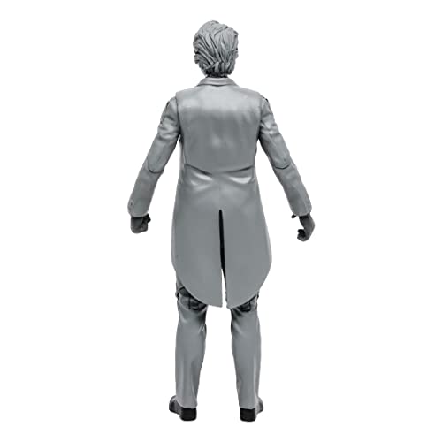 McFarlane Toys, DC Multiverse, 5-inch DC Retro The Joker (Black and White) Action Figure with Action Word Bubbles - Image 3