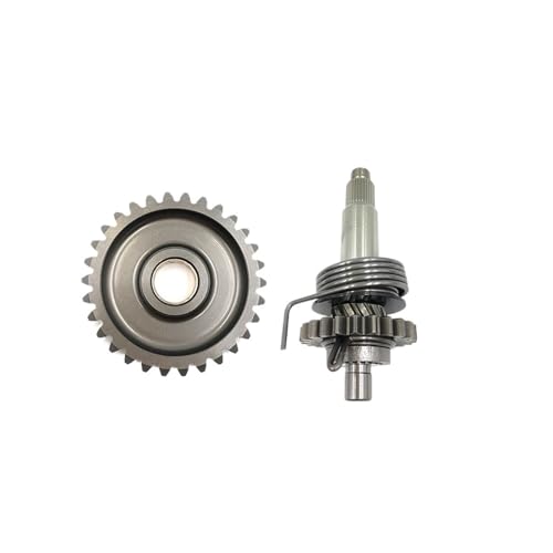 EJUOYO Moteur de démarreur Convient pour LONCIN Arbre de démarreur Pignon Axe de Kick Poulie Libre Mécanisme de démarrage Transmission entraînée DT230 MT250 TSE250R HJ250H(1 Kit)