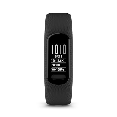 Garmin Vívosmart 5, Noir – Bracelet d&rsquo;activité connecté – Taille S/M