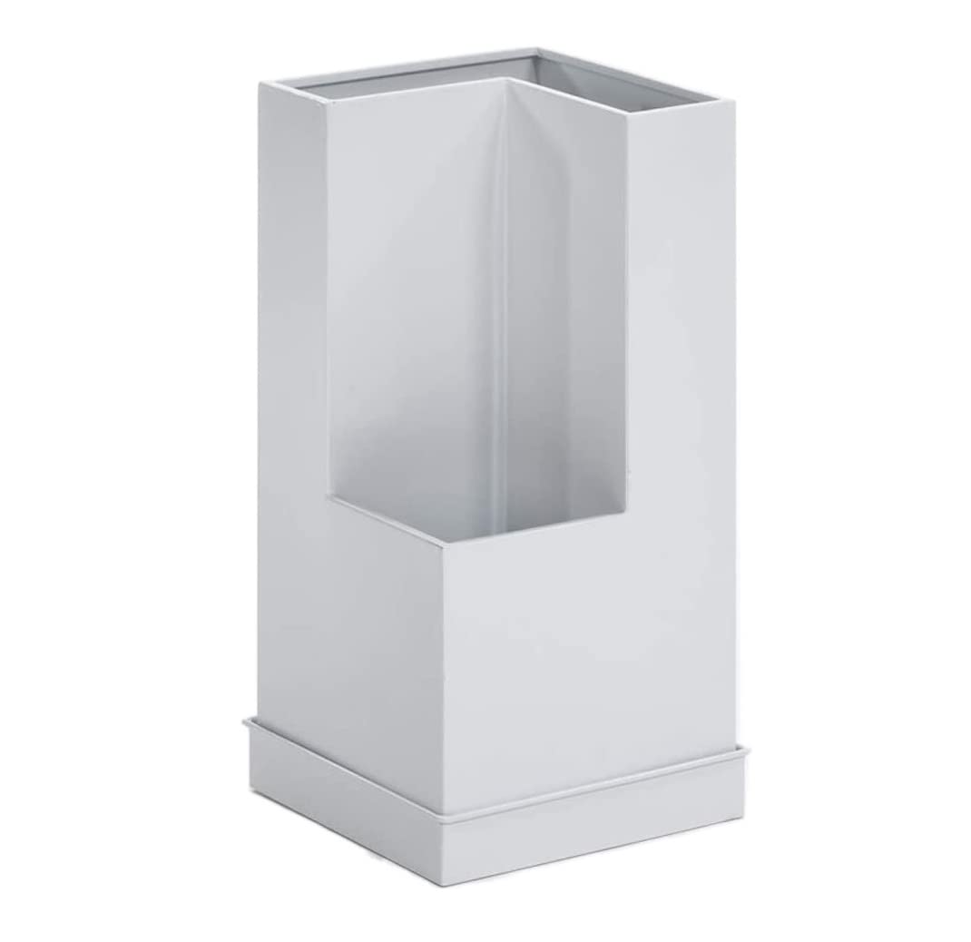 FCXWEVR Metal Geometric Umbrella Stand with Removable Drip Tray Stylish and Functional Umbrella Holder