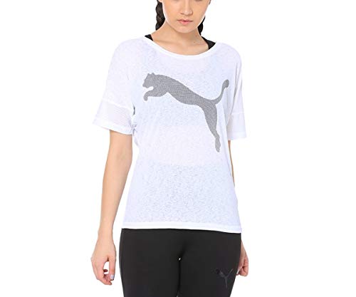 Puma Women Loose Tee T-Shirt, Womens, T-Shirt, Loose Tee, puma white