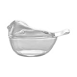 Feder-Aufbewahrungsbox – Transparente Glasaufbewahrung, Schutzdeckel, Kompakter Speicher-Sammelbehälter, Lebendiger Feder-Arrangement-Organizer | Für Wohnbereiche, Studentenunterkünfte, Persönlicher A