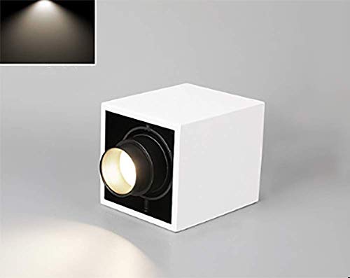 Preisvergleich Produktbild MIAOLL 8W - 10WLED Scheinwerfer 3000K-4000 Deckenstrahler 15 ° - 60 ° Konzentration einstellen Schlafzimmer Zubehör Küche Flur Bürotreppe Restaurant Bekleidungsgeschäft,Neutrallight,10W
