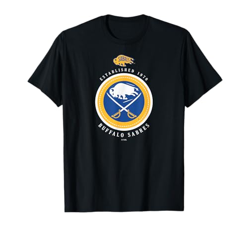 Buffalo Sabres Est 1970 Black Officially Licensed T-Shirt