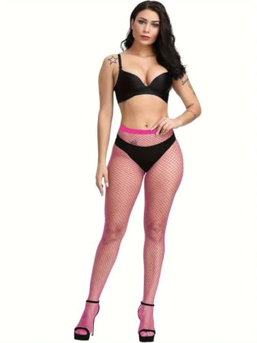 Image of Boolavard Fishnet Stockings, High Waist Tights for Women, Fish Net Tights Ladies Plus Size One Size Fit All