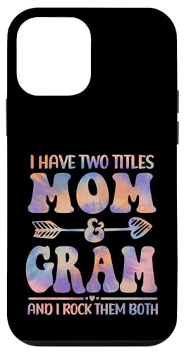 Tie Dye I Have Two Titles Mom And Gram �������ȕ�̓� �X�}�z�P�[�X iPhone 12 mini �p