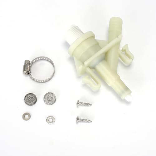 Image of Upgraded RV Toilet Water Valve Kit 385311641 for Sealand Dometic 300, 301, 310, 311, 320, 321 series RV camper toilets and pedal-flush toilets