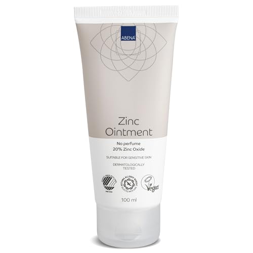 ABENA Zinc Ointment Cream | 100ml | Nourishing and Soothing Rash Cream | No Fragrance Wound Ointment | Protective Barrier Cream that Can Be Used for Treating Dry Irritated Skin.