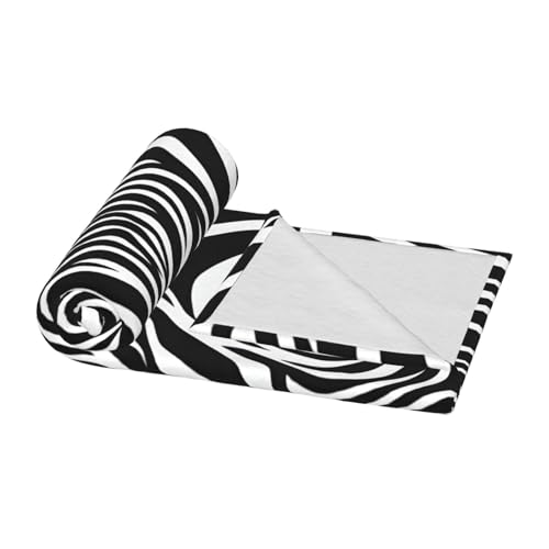 Couverture zèbre douce pour vos soirées cinéma et le camping - 4