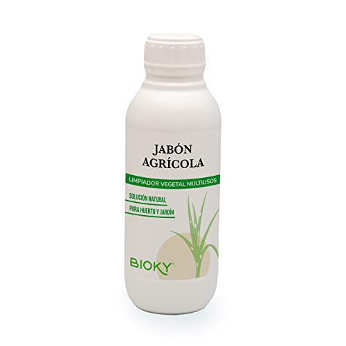 Jabón Potásico Agrícola 1L | Super Concentrado | Solución Potásica Plantas - Protección Natural: Araña Roja, Pulgón, Cochinilla, Mosca Blanca | Limpiador de Melazas | Prevención de Hongos y Plagas