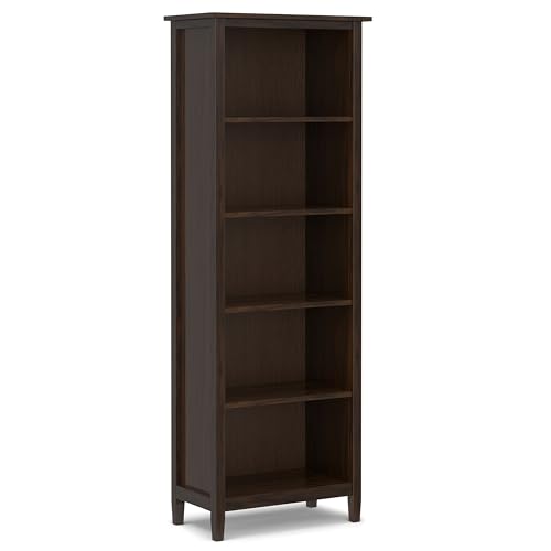 Image of SIMPLIHOME Warm Shaker 2-Piece Home Office Set - 48 inch Solid Wood Desk