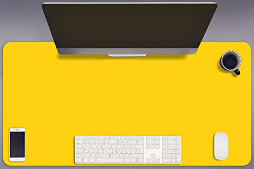 Sous-main de bureau gaming protégez votre table avec ce vinyle jaune