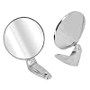 Car Door Side Mirrors Manual Folding Silver Zinc Alloy Chrome Plating for Fury III GTX Satellite Coronet Polara Duster Scamp Barracuda