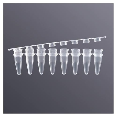 Tubes PCR en bandelettes de 8 étanches avec parois minces 0.2 ml