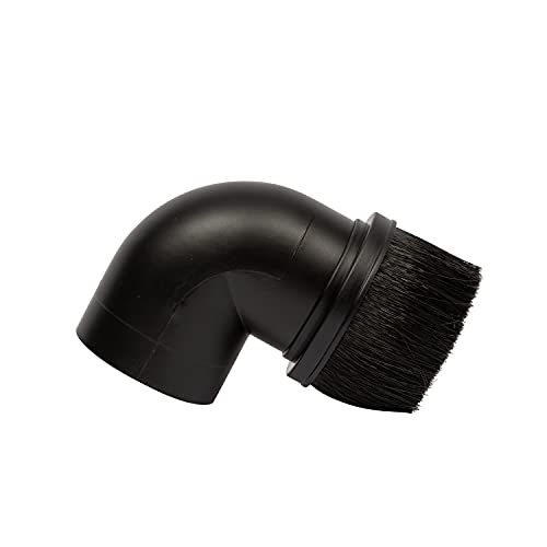 Image of Shop-Vac 9067900 2.5 Inch Diameter Right Angle Brush, Ideal for Dusting Blinds And Irregular Surfaces, Works with 2.5 Inch Hose, Black, (1-Pack)