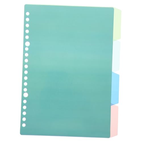 HEALEEP 10セット 色復古インデックス仕切りカード バインダー用ノートブックディバイダー 書き込み可能タブ付き ページ整理オーガナイザー