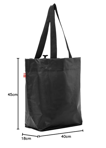 BikeZac 2.0 von COBAGS | FAHRRADTASCHE Clip-On EINKAUFS-Tasche | Fahrrad-Einkaufstasche | Farbe:Cobags Black