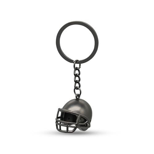 40YARDS American Football Schlüsselanhänger – 3D Helm aus Metall mit Schlüsselring – Fanartikel & Geschenk für Football Fans – Mini Helm Anhänger für Schlüsselbund & Rucksack
