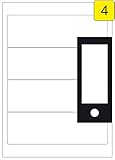 Universal Rückenschilder Etiketten 192,5 x 62 mm 400 Stück