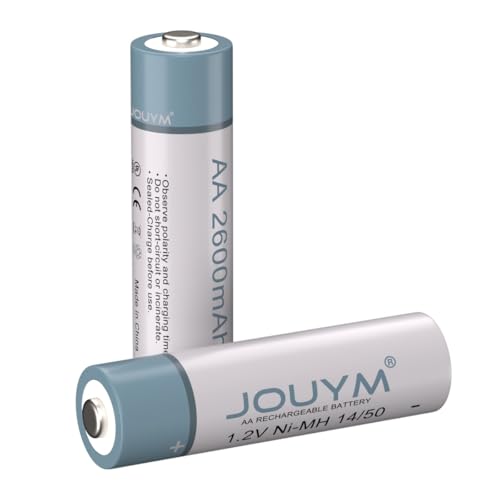2 Pack de pilas recargables AA 2600mAh NiMH 1.2v