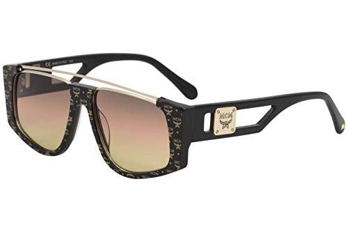 MCM Women's MCM670S MCM/670/S 006 Black Visetos Fashion Square Sunglasses 55mm