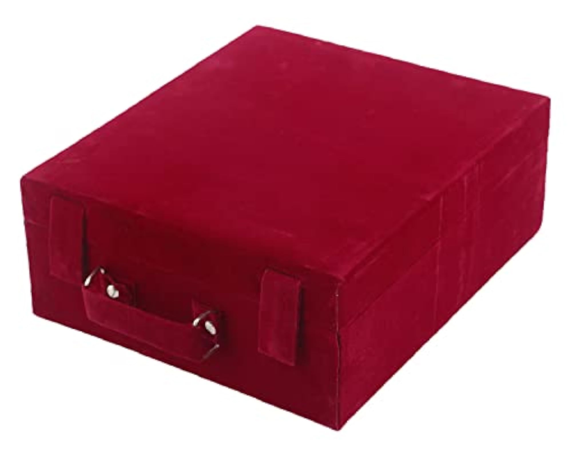 Wooden Bangle Box Organizer with Removable Rod, Maroon