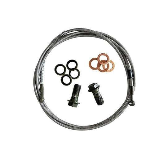 Tuyau frein moto tressé acier inoxydable flexible hydraulique M10